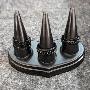 Bundle of 5 black rings